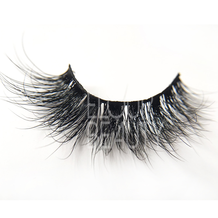 3D mink fur eyelashes with 3D wispies effect EJ41